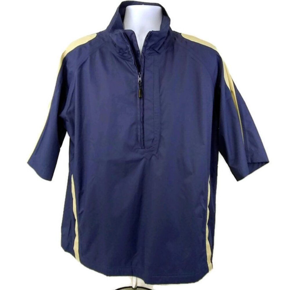Forrester's Men's Short Sleeve Storm Tex Waterproof Lined 1/2 Zipper Front Large